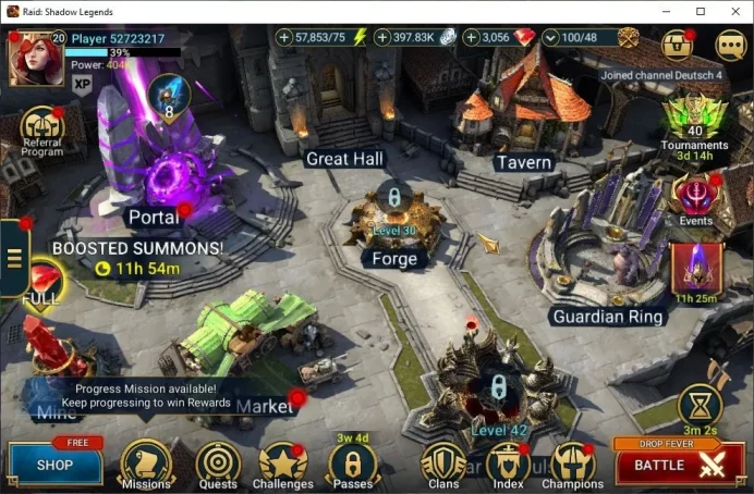 Lv20 404K Power|1 Mythic(Ash'ner Dragonsoul)+25 Legend(Brago,MadHater,Ninja,Rathalos,Etc)|3K Gem+48K Energy|Plarium|(RRSL1381)