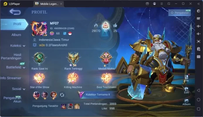 GLOBAL|Hero 131|Skin 286|Neobeast Brody,Kof Karina,Lucky Franco+Kagura,Star Lesley,etc|Renowned CC|Check SS|ML1606B