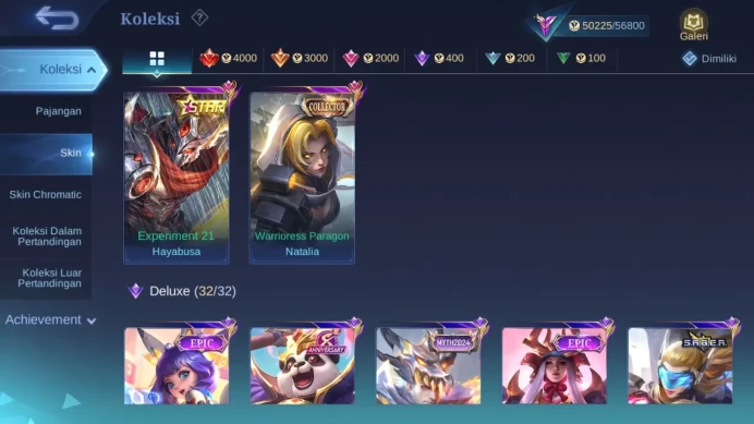 GLOBAL Hero 113 Skin 206 | Prime Granger | Lunar Sun | Annual Haya | Zodiac Lance | Epic Karrie ML1614B