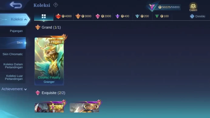 GLOBAL Hero 113 Skin 206 | Prime Granger | Lunar Sun | Annual Haya | Zodiac Lance | Epic Karrie ML1614B