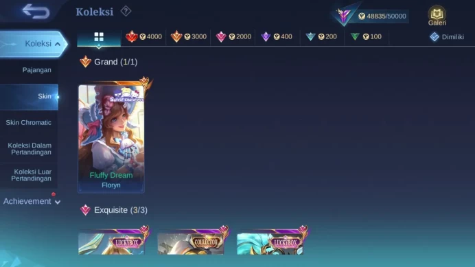 GLOBAL| Hero 119 Skin 206 | Luckyb Alpha Eudora|CC Nata | Sanrio Floryn | Valent Fanny | Dtamer Valir Estes Kimmy Ling |ML1627B