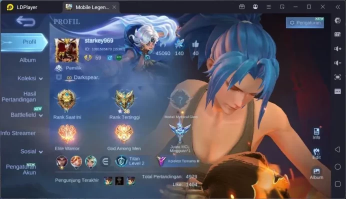 GLOBAL|Hero 114|Skin 223|Prime Yz,Kof Karina,Lucky Alpha+Gatot+Odette+Kimmy,etc|Renowned Cc||Check SS|ML1629B