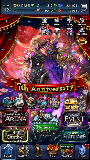 LC101 | Rank 45 - Many Collab (Overlord, Bayoneta, Persona, Devil may cry, Full Metal Alchemist, Kallen, Duran) - ARK ( 10 UR - 11 LR - 77 SSR -
