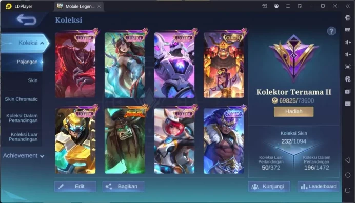 GLOBAL (Hero104|Skin232|KPThamuz,TfRoger,KoFKarina,SanrioFloryn,CCJawhead,6Luckybox,LunarChang'e,etc|CheckSS|ML1681B}