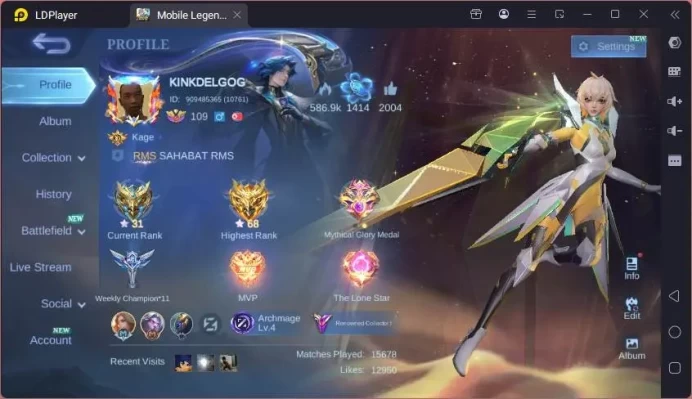 GLOBAL|Hero 132|Skin 287|Prime Beatrix,TRF Roger,Kof Karina,Lucky Akai+Zilong+Moskov+Zhazk,etc|Renowned|Check SS|ML1685B