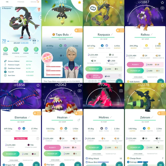 2225 Level 70 Eternatus Necrozma100 SHUNDO Tapu Bulu Shiny Mega Rayquaza Shiny DMax Alakazam