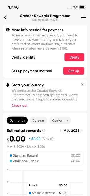 Blowout Sale/France Monetized Account/ 73K Followers+1.7M Likes/ Creator Rewards Program Activated/ Live Stream/ Full Access