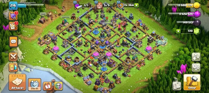 Town hall 18 Xp, 10 equipment epic, C6142