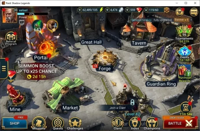 Lv35 986K Power|1 Mythic [Galathir] +18 Legendary(Ninja,Artax,McAngelo,Xenomorph,Ezio,Wukong,Etc)|62K Energy|Plarium|RSL1477