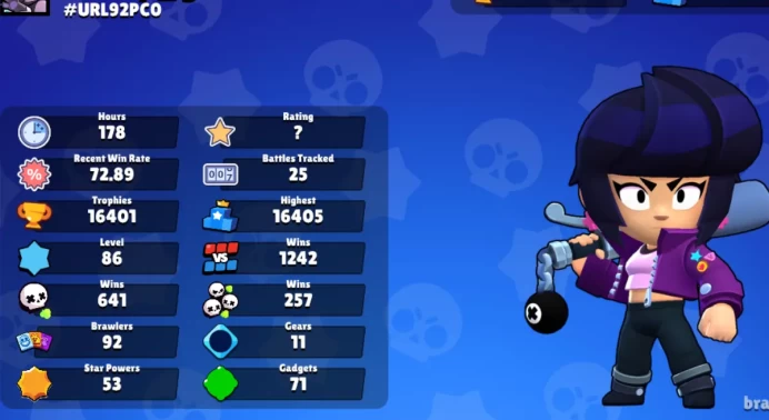 92 Brawlers/16K Trophies| FULL ACCESS