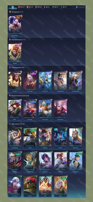 ML190//Level 28 25 Skins Rank Master Cecilion Soul Vessels Luckybox Zodiac Epic x4