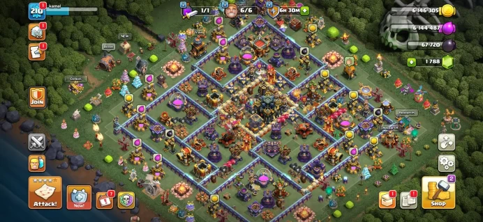 Town hall 17 Xp 210, 11 equipment epic, C6147