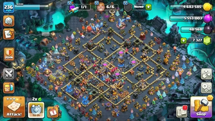 M295【Local United States/US】Rare Th 18 Max◆13 Epic Equipment Maxed◆League Queen Skin◆4 Hero Max◆2016,17,18,19,24,25,26 Xmas Tree/Obstacles/Cakes