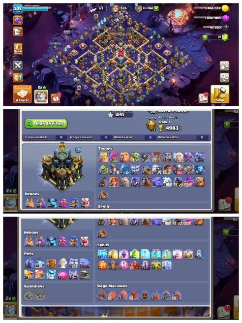M9【Th 16 Full Max Th 17 New】15 Epic Equipment Lvl 20+/2 Epic Max▰13 Skin(League Queen)▰Cosmic Scenery▰2 Dragon Statue▰NC 500 Gems▰BH 10
