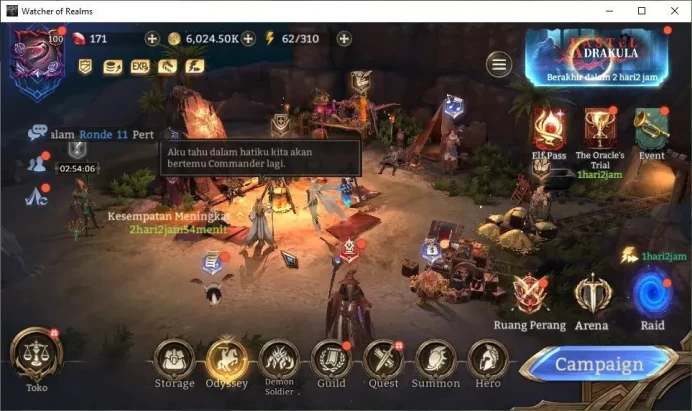 GLOBAL 50x|15M Power|19 Lord[ValderonA4,EzarethA3,IngridA3]|125 Legend[Lady AlexA2,DiaochanA5,WukongA5,Etc]|Many Skin|WOR1191