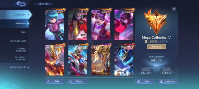 ML83 mega collector v; Legn 2; KOF 4; JJK Julian; levi Martis; metro Roger; collector2; Epic recall MC 169