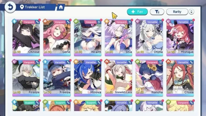 GLOBAL Lv40| 46k Stellanite|12 SSR 5 Limited [Otoha,Chitose,Gerie,Shia,Firenze],Wraith,Mistique,Etc|+23SSR Disc|Yostar|(SSR1079)