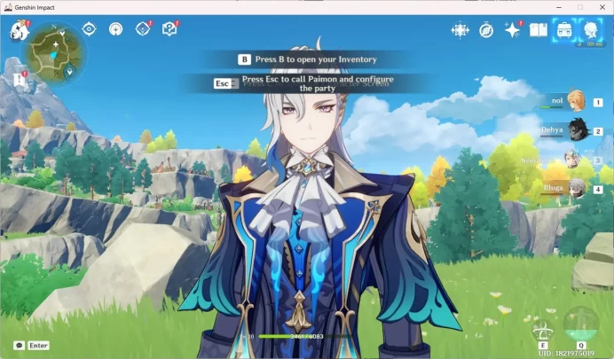 Starter | ASIA | AR 10 | 1 Limit Neuvillette | Dehya | MC Male (Aether) GI042B