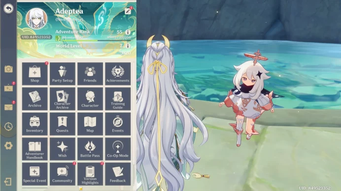 ASIA | 8 Limit | Mavuika,Yelan,Zibai,Zhongli,Xiangyun,Yae Miko,Raiden Shogun,Nahida | tighnari| mc male | WP B5 2 | AR 55 GI057B