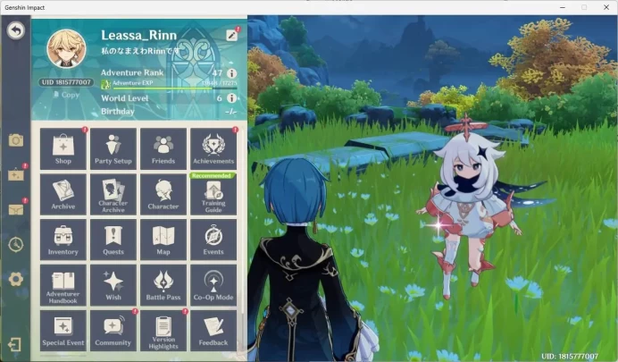 ASIA|AR 47| 2 Limit | Flins, Neuvillette | 24(*4Character)|MC Male|Low Explore|Take Mail GI069B