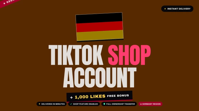 Germany | TikTok Shop | Clear | Manually Created | Full Access + Gift