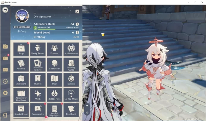 ASIA | AR 54, arlechino, rossaria, bennet, xingqiu, nefer, flins, aino more detail check SS GI095B