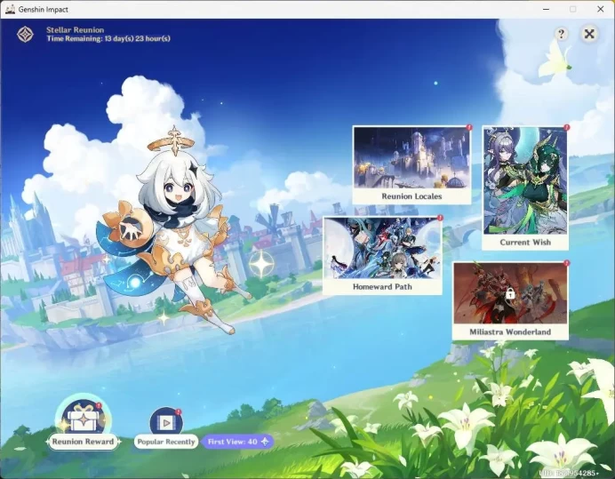 ASIA|AR 25|Reuni On|1 limit+2 standard| Skirk,Mona,Tighnari,etc|Low Exploration|MC Female|Check SS|GI146B