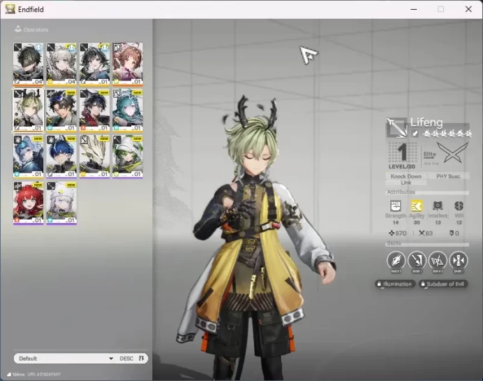 Starter Fresh | NA/EU | 6-Star Lifeng | 6-Star Ardelia | MC Male | Perlica | Chen Qianyu | Alesh | Wulfgard AKE003B