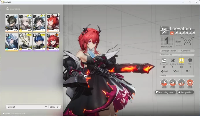 Starter Fresh | NA/EU | New Horizons On | Day 2 Sign-in 6-Star Laevatain Etc. | MC Male AKE019B