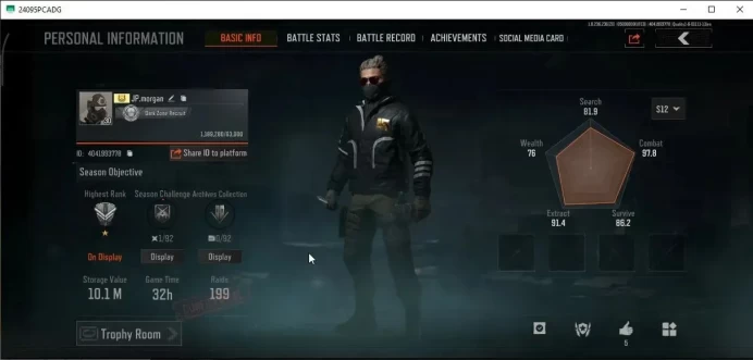 MOBILE Lv30|SV 10,1M|CV 7M|M4 Heavy,GS2 Headset|Koi AK102,SS T03,Ceremonial Mk14,Ceremonial S12K,Etc|CN OFF|Log Infinite(AB3108)