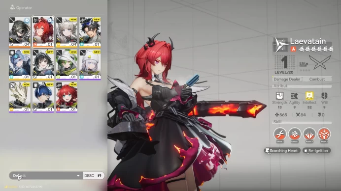Starter Fresh | NA/EU | Oroberyl 1925 | Gacha HH-10x | 6-Star Laevatain Etc. | MC Female AKE026B