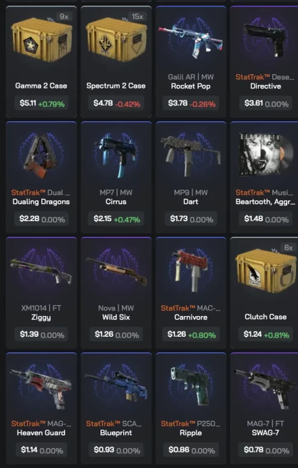 [3in1] / Instant • CS 2 • Inventory $1,322.65 • AK-47 Vulcan • SSG 08 Dragonfire • AWP Sun in Leo • 2 medals • Full Access • 2 Gifts • VAC