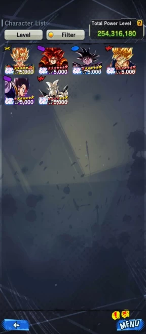 ANDROID ONLY-8.7k cc-Team Fusion+UL ss4 gogeta Full+Turles+ss Goku Full+Shenron11s+sp Vegito+22 LF(New vegito+pikkon+Trunks)Godly Equip (410)