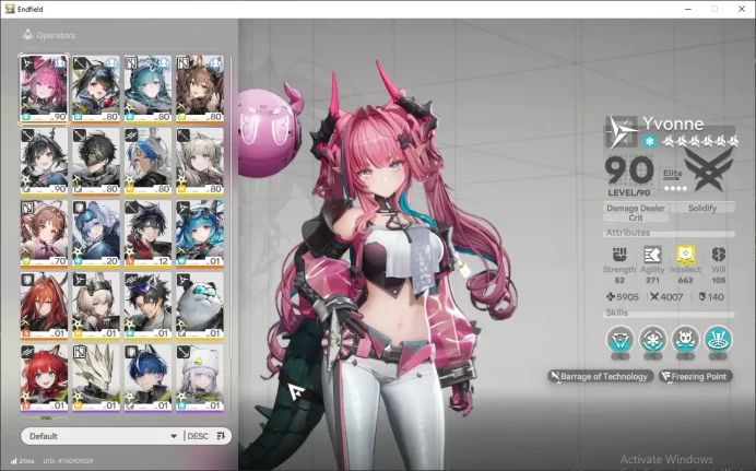 ASIA | lv 56 | Yvonne, tangtang, lastrite, gilberta, gilberta, ember, WP 65 8 more detail check SS AKE133B