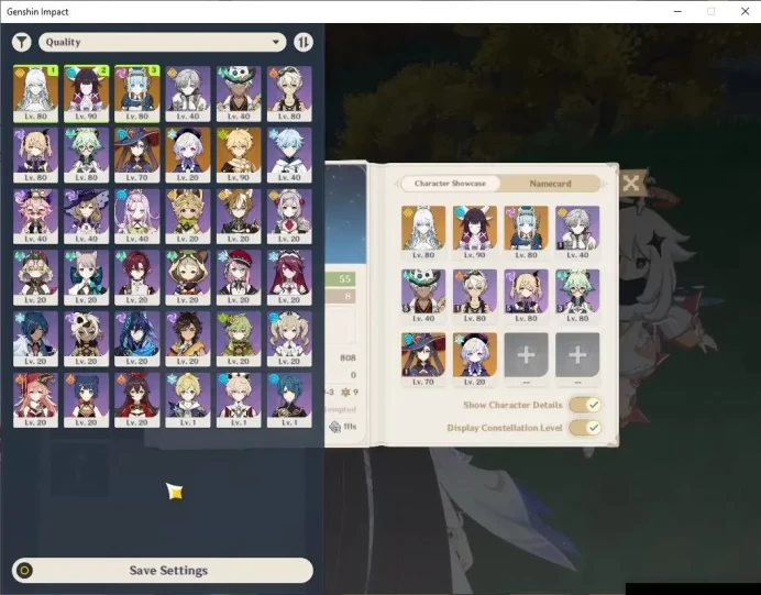 Asia |AR 55| 3Limit +5(*5WeP) |(Columbina,Zibai)+Sign,Ineffa|BD UNSET|Mc Male|TakeMail|(GI6241)