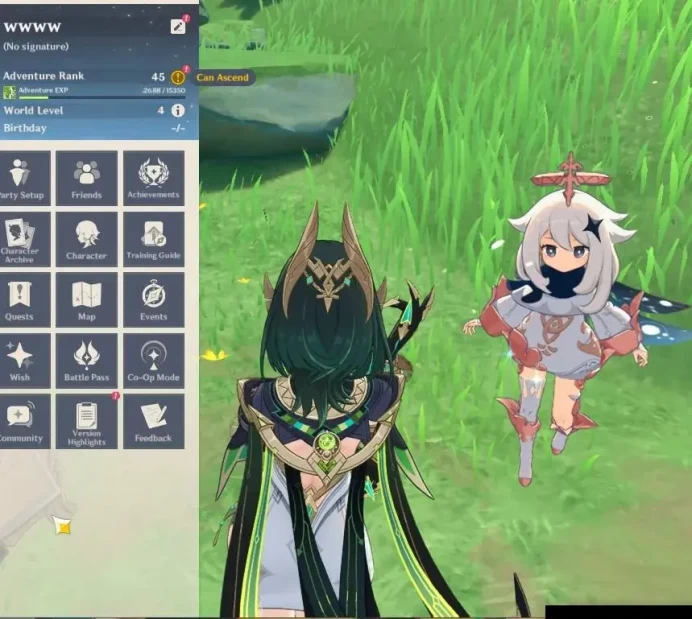 Asia|AR 45|2 Limit +25(*4Char)|Nefer,Kazuha|BD UNSET|Mc Female|Reoni ON|Low Explore|TakeMail|(GI6245)