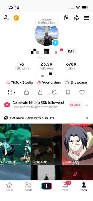 Stop Overpaying/23K Real Followers+670K Real Likes/ Tiktok Shop For Creator/ Live Stream/ Full Access