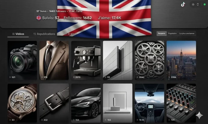 Uk| 1.600+ Real Followers | High Engagement | 17k+ Real likes | 100k+ True Views | Live Ready | Monetized | Beta| INSTANT DELIVERY