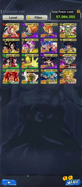 UL ss4 gogeta 8s+16 Legends Limited (LF fusion GokuVegeta+Broly+ss4 gogeta+pikkon+zamasu+Bardock+Piccolo+ss4 Goku+Goku) Have Equip (380)