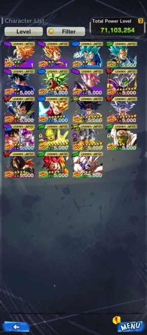 UL ss4 gogeta 8s+19 Legends(shenron+super 17+ss god Goku+pikkon+Piccolo+gamma+goku ui+bardock+trunks+broly+zamasu) Have Equip (342)