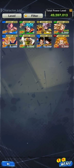 ANDROID ONLY-12K Chrono Crystals+Gotenks full stars+ LF fusion VegetaGoku+Baby 2+Buu kid+Pikkon+god ss Goku-ANDROID-BANDAI (312)