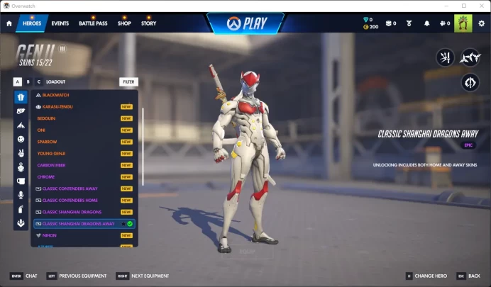 GENJI / CLASSIC SHANGHAI DRAGON SAWAY / Full Mail Access / see the picture / Please Read Description / DaneBe
