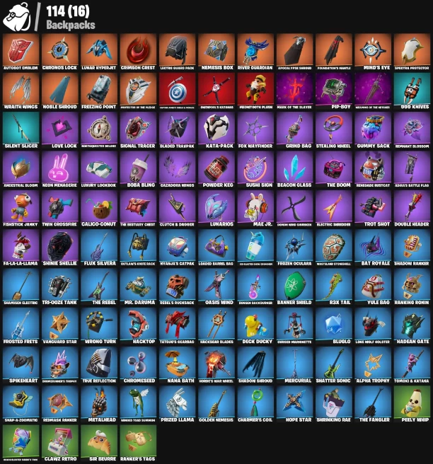 58 skins | OG STW | Spectra Knight | Mizuki | Nezumi | Era | Optimus Prime | The Ageless | Omegarok | The Foundation 