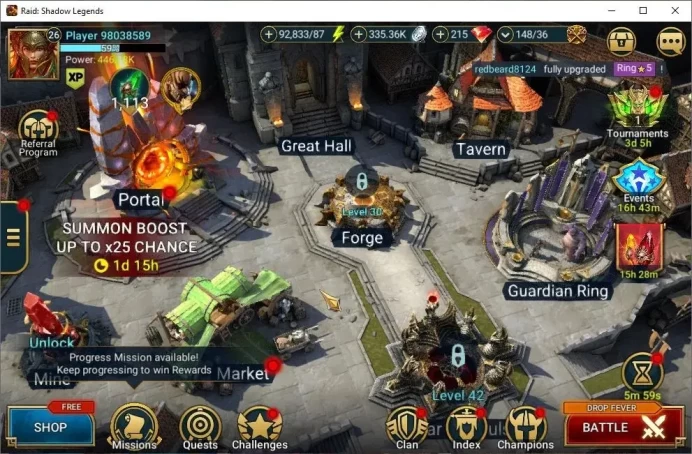 Lv26 446K Power|1 Mythic [Galathir] +24 Legendary(Ninja,Artax,McAngelo,Xenomorph,Ezio,Wukong,Etc)|92K Energy|Plarium|RSL1478