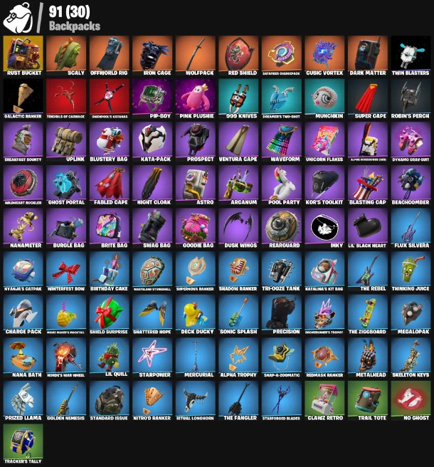 66 skins | The Reaper | Elite Agent | Omega (stage 5) | Andromeda | The Cube Queen | Carbide | Calamity | Raven |