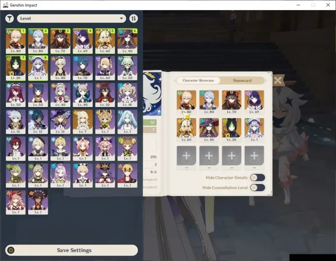 Asia|AR 51|5 Limit +1(*5Wep)|Ayato+Sign,Ayaka,Xilonen,Raiden,HuTaoEtc|Mc Female|Low Explore Map|1271 Primo |TakeMail|(GI6248)