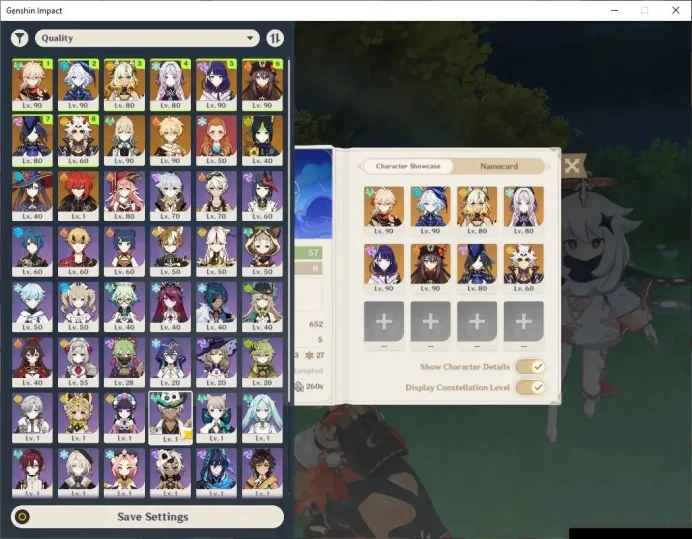 Asia|AR 57|8 Limit +5(*5Wep)|Clorinde,Furina,Raiden,Xilonen,Citlali+Sign,Kazuha,Etc|Mc Male|Reoni ON|TakeMail|(GI6247)