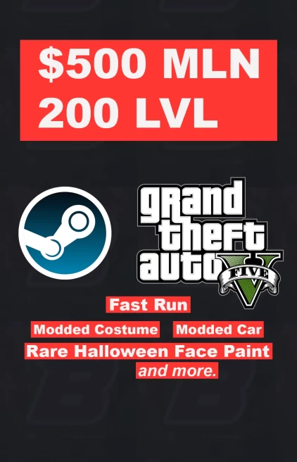 Online Enhanced Steam | $500M | Level 200 | Full Unlocks + Extras | Safe Method | Instant Delivery