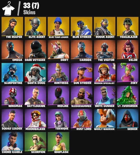 33 skins | The Reaper | Elite Agent | Blue Team Leader | Rogue Agent | Blue Striker | Trailblazer | Carbide 
