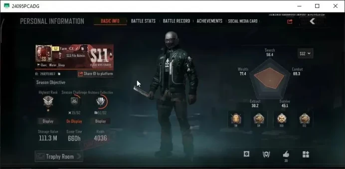 MOBILE Lv30|SV 111,3M|CV 96M|8 Set|Machete,Sapper Shovel|Koi LR-AR2,Fangs MPX|Many Skins|CN OFF|Log Infinite|CheckSS(AB3111)